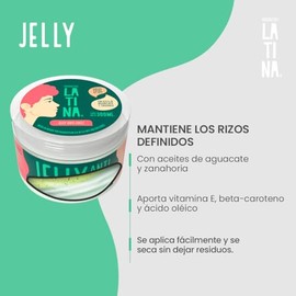 LATINA® | Gel para el Cabello - Jelly Anti Frizz Cabello | Belleza Mujer - Activador de Rizos | Complementar con Tratamiento para Cabello Maltratado |