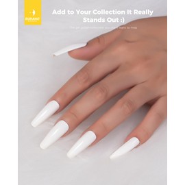 BURANO Gel Nail Polish, Gel Gel Polish 15ml Gel Colors Gel Neon Gel Soak Off UV Led Nail Lamp Gel Polish 1 Bottle 0.5 Oz Nail Art DIY Home Hot Color Nails (White)
