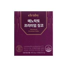 Huons Menolacto Premium Ginkgo 450mg x 12 capsules 1 box / 휴온스 메노락토 프리미엄 징코 450mg x 12캡슐 1박스