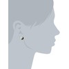 Vinani Ying Yang Silver Stud Earrings