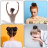 Waydress 8 Pcs Ballet Hair Net Bun Cover Invisible Elastic