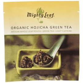 Mighty Leaf Organic Hojicha Green Tea – 100 Count Foil-Wrapped Silken Tea Pouches – Premium Roasted Japanese Green Tea with Smooth, Toasty Flavor – Hot or Iced Brewing