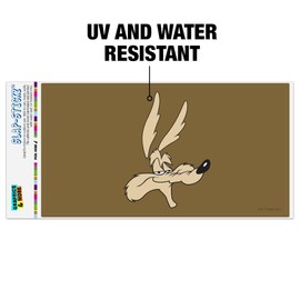 GRAPHICS & MORE Looney Tunes Wile E. Face Automotive Car Window Locker Bumper Sticker