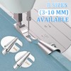 Pack of 8 Sewing Machine Accessories Rolled Hem Presser Foot