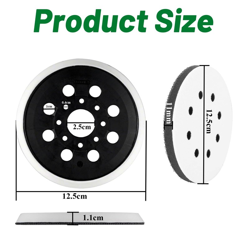 HTTYHT 125mm Sander Backing Pad for Bosch PEX 220 A