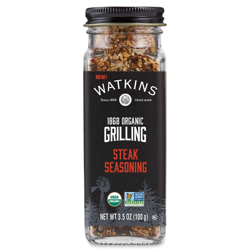 Watkins Organic Grilling Steak Seasoning, 3.5 Oz, 3-Pack