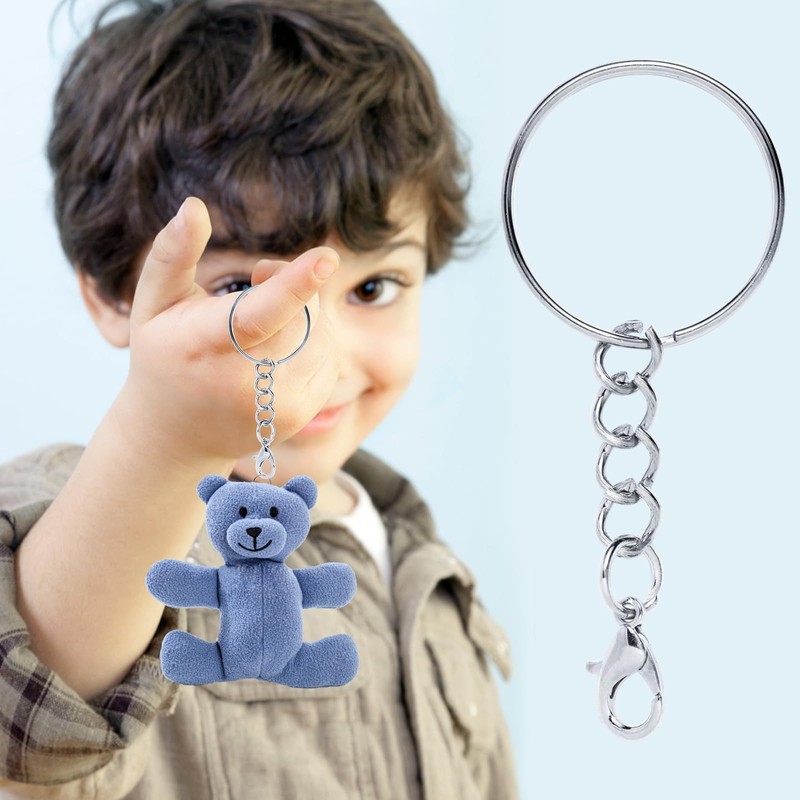 Key Ring with Chain Lobster Clasp 70 Pieces Key Ring