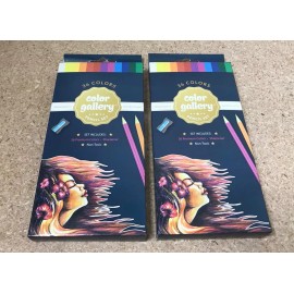 Color Gallery Lot Of 2 X 36 Premium Colors Color Gallery Wood Case Pencil Set - Ander Blake