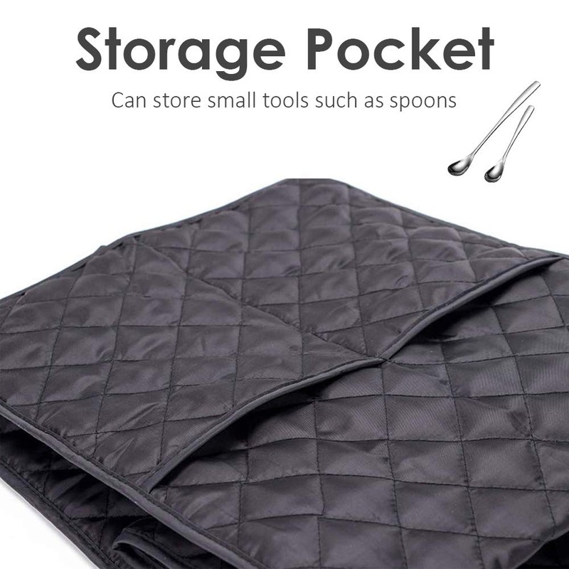 Coffee Maker Cover COOSOO Stain Resistant Washable Covers with Storage