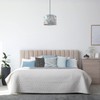 Contemporary and Vivid Peacock Print Table/Pendant Drum Lamp Shade in
