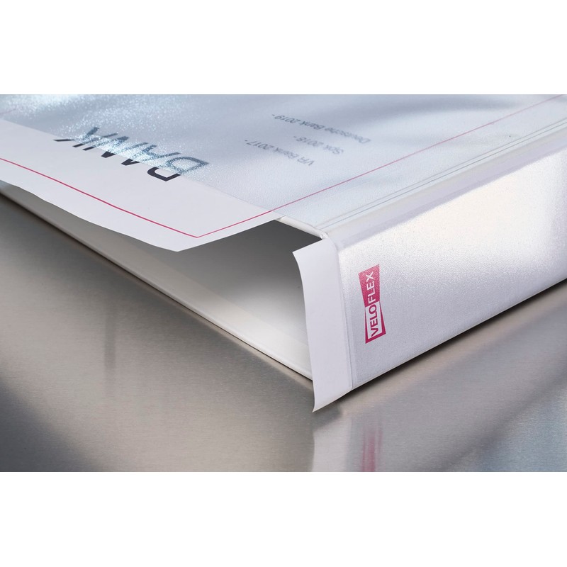 Veloflex VELODUR Presentation Binder – White Polypropylene (PP) (Polypropylene (PP)