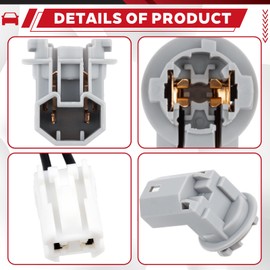 Svicari 2PCS Rear Tail Light License Plate Lamp Socket with Wire Harness Fit for Toyota Camry Corolla Sienna Echo for Lexus RX350 Reverse Lamp Replace #90075-99005 81755-03010 90075-60037 81590-06380