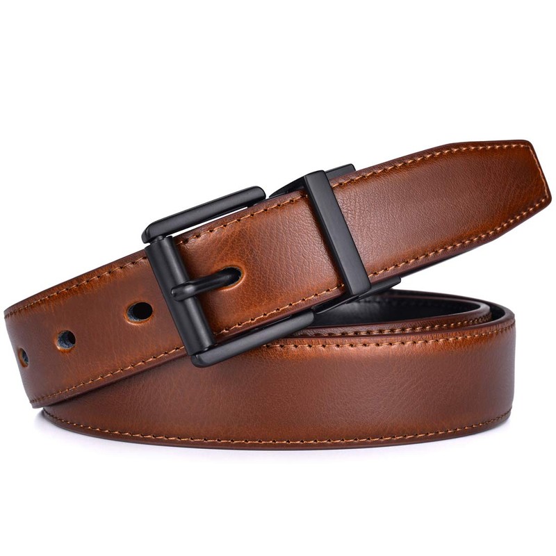 Beltox Men’s Belts Dress Casual Reversible Leather 1.1” w Roller