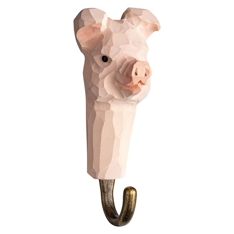 your castle 3 Wall Hooks Wooden Coat Hooks Farmyard Horse,