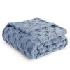 Bedsure Fleece Throw Blanket for Sofa - Soft Checkered Single