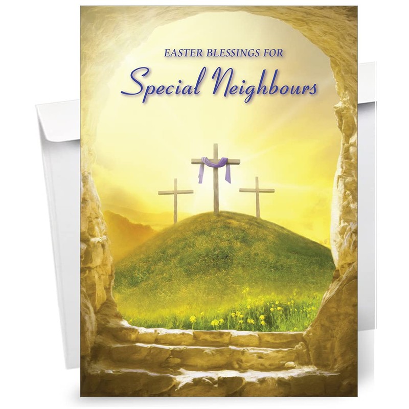 Neighbours Religious Easter Card - Christian Easter Card - A5