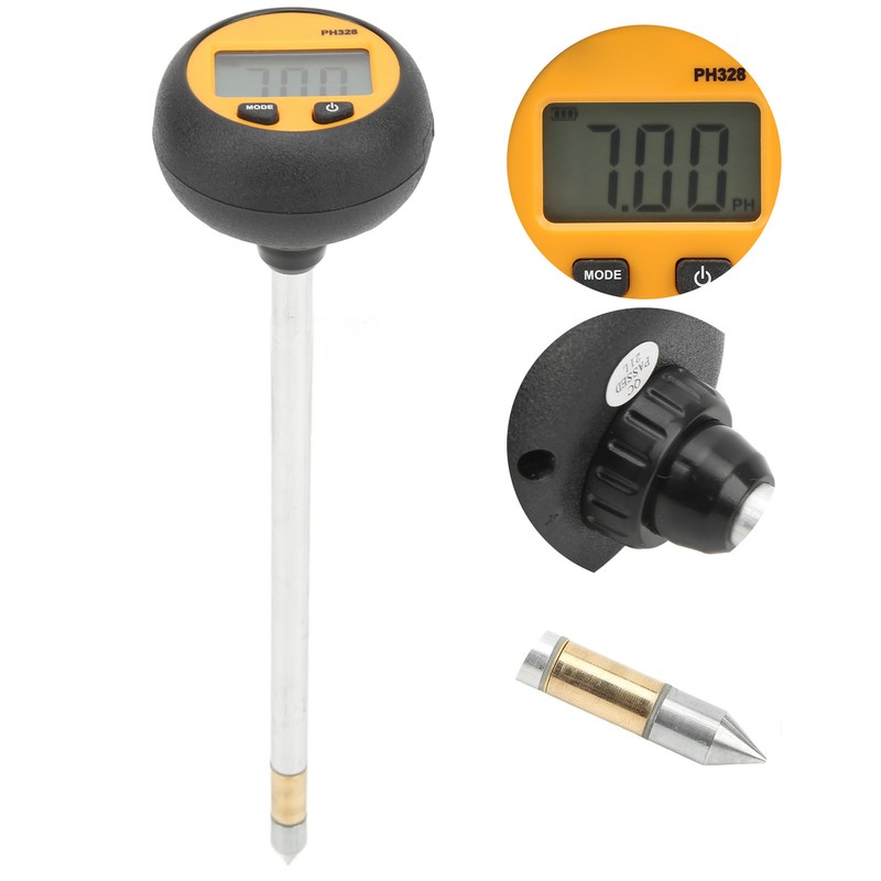 Digital Soil PH Meter 2.0PH‑8.5PH Temperature Humidity Tester High Accuracy