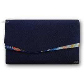 数珠袋 数珠入れ 念珠入れ マグネットホック付 すずらん 濃藍