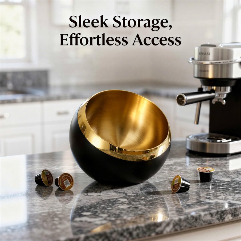 Coffee Pod Holder, Capacity Stainless Steel Storage Rack, Heavy-Duty Stainless