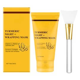 Kojics Acids Turmeric Collagens Night Wrapping Mask | 75 Ml Peel Off Turmeric Gel Maske | Firming And Nourishing Face Mask with Vitaminc