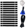 12 Pack 150 x 12 mm Loops in Black with