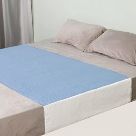 OUTCREATOR Saddle Style Bed Pad with Tuck-in Sides, Absorbent Waterproof Washable and Reusable Incontinence Underpad,Premium Quilted Tuckable Mattress Protector for Adult, Toddler,Pet(34"X60",Blue)