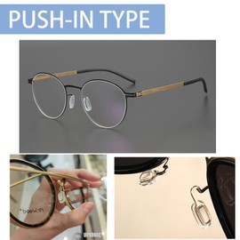 OPUGIT Silikon Nasenpads Antirutsch Rechteckig Einschieben Eindrücken Nasenpads 5 Paar,Schwarz