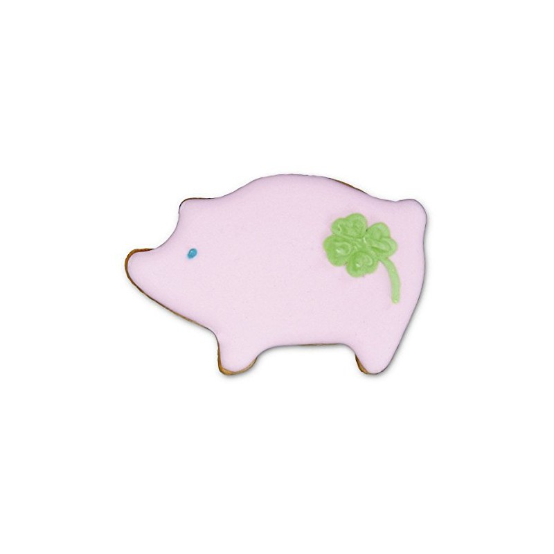 Staedter Lucky Pig Cookie Cutter, 7 cm, Stainless Steel, Silver