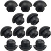ANCIRS 12 Pack 8mm Floor Bottle Jack Plugs, Black Rubber