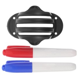 Kisangel Lightweight Golf Ball Marker Stencil Kit with Bold Pens Portable Alignment Tool for Training and Tournament Play