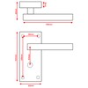 Designer Levers - Victorian Straight Lever Door Handles - Matt