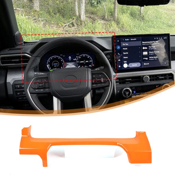 carmotion88 ABS Orange Car Speedmeter Lower Panel Accessories Cover For