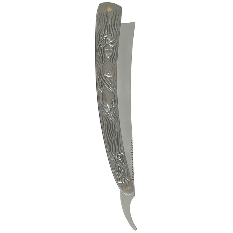 10.5" Sweeney Todd Straight Blade Barber Razor Pocket Knife Shaving