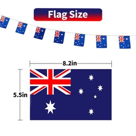 Australia Flags Australian Small String Flag Banner Mini National Country World Flags Pennant Banners For Party Events Classroom Garden Olympics Festival Grand Opening Bar Sports Clubs Decorations