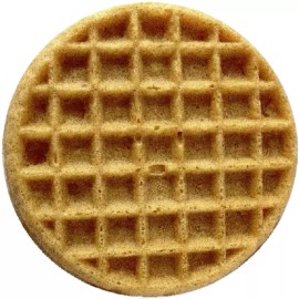 Kiwi Gifts Waffle - 3 Pack Circle Stickers 3" x 3" - Breakfast Syrup Food Yummy