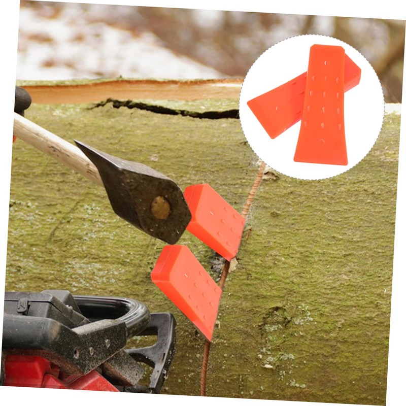 Generic 2Pcs Plastic Tree Felling Wedges Durable Lumbering Tool for