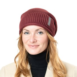 CHILLOUTS Etienne Men's Winter Hat Red Burgundy