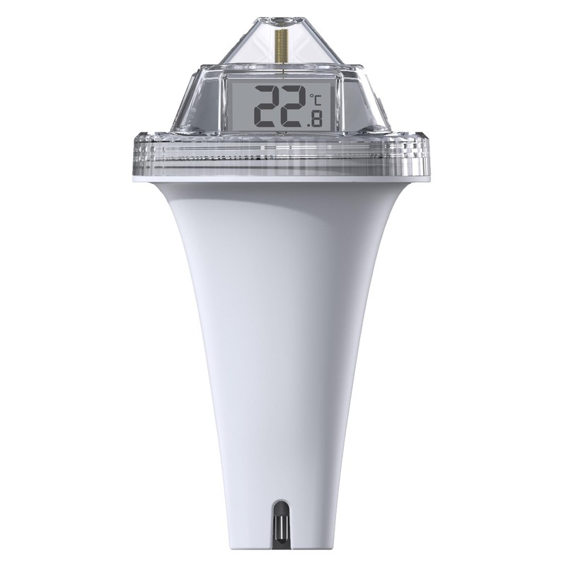 WS9079 Digital Wireless Pool Thermometer with Station, Measures Water Temperature