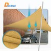 TANG Sun Shade Sail 14'x16' Sand Rectangle Sunshade Cloth UV