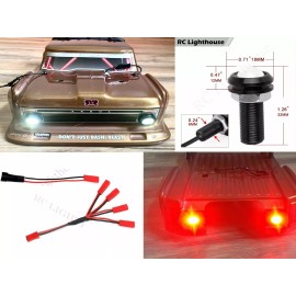 RC Lighthouse HID LED Lights HD Spot lights for Arrma Infraction Limitlessl Felony HD2W2R