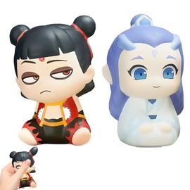 2 PCS Taba Squishy, Fufu Squishy, Tabba Squishies, Sticky Balls, Nezha Taba Squishy Kit, Fufu Squishy, Stress Relief Toys for Home, School, Office, All Ages