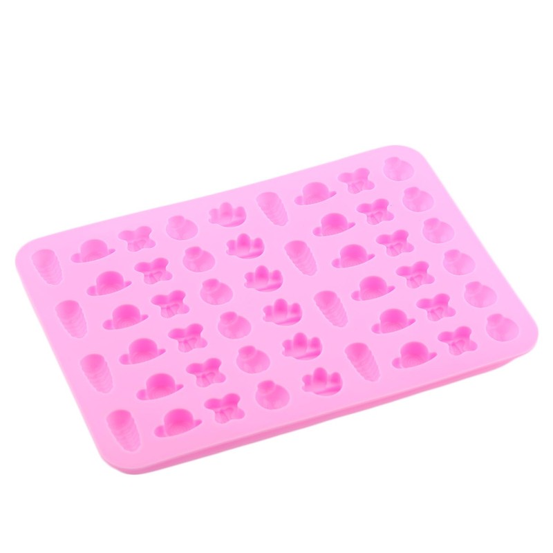 AIBOYA 50 Cavity Insect Silicone Candy Mold Butterfly Bee Snail