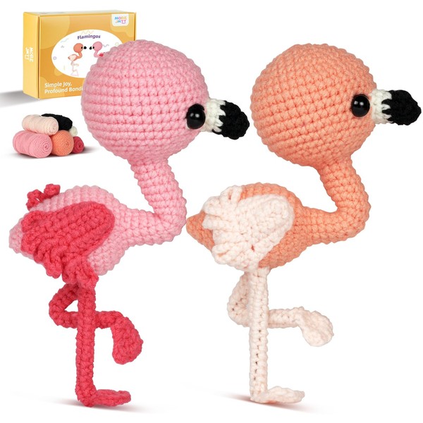 MOREJMTT Crochet Kit for Beginners Animal,Crochet Animal Kits,Crocheting Kit for