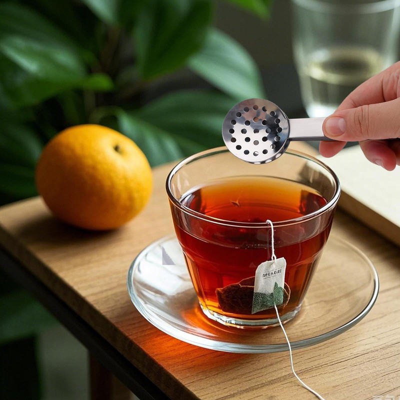 Tea Bag Squeezer Tongs, Stainless Steel Teabag Strainer Dispenser Gripper