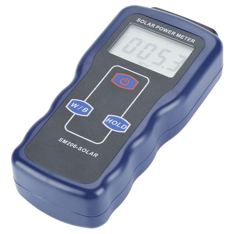 SM206 Digital Solar Power Meter Sun Light Radiation Measuring Testing
