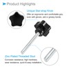 CoCud M8 x 70mm Male Thread 38mm Head Plastic Thumb