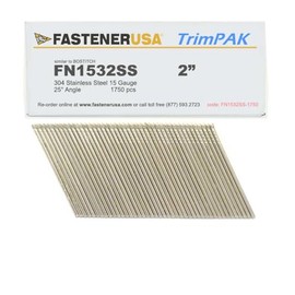 2" Angle Finish Nails 15GA 304SS 1,750ct | FN1532SS-1750