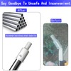 Paint Roller Extension Pole 11.8Ft,10 Segmented Lightweight Stainless Steel Telescopic
