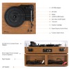 LP&No.1 Record Player, Wireless Turntable with Stereo Bookshelf Speakers,Vinyl Record