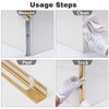 Coengwui Aluminum Corner Guards, Peel and Stick L-Shaped Molding Trim